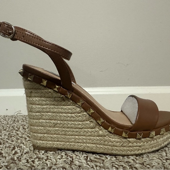 Steve Madden Wedge Rhinestone Sandals - Picture 3 of 5